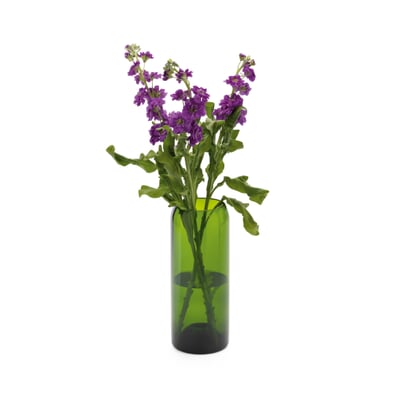 Vase Weinflasche, Groß, Smaragdgrün