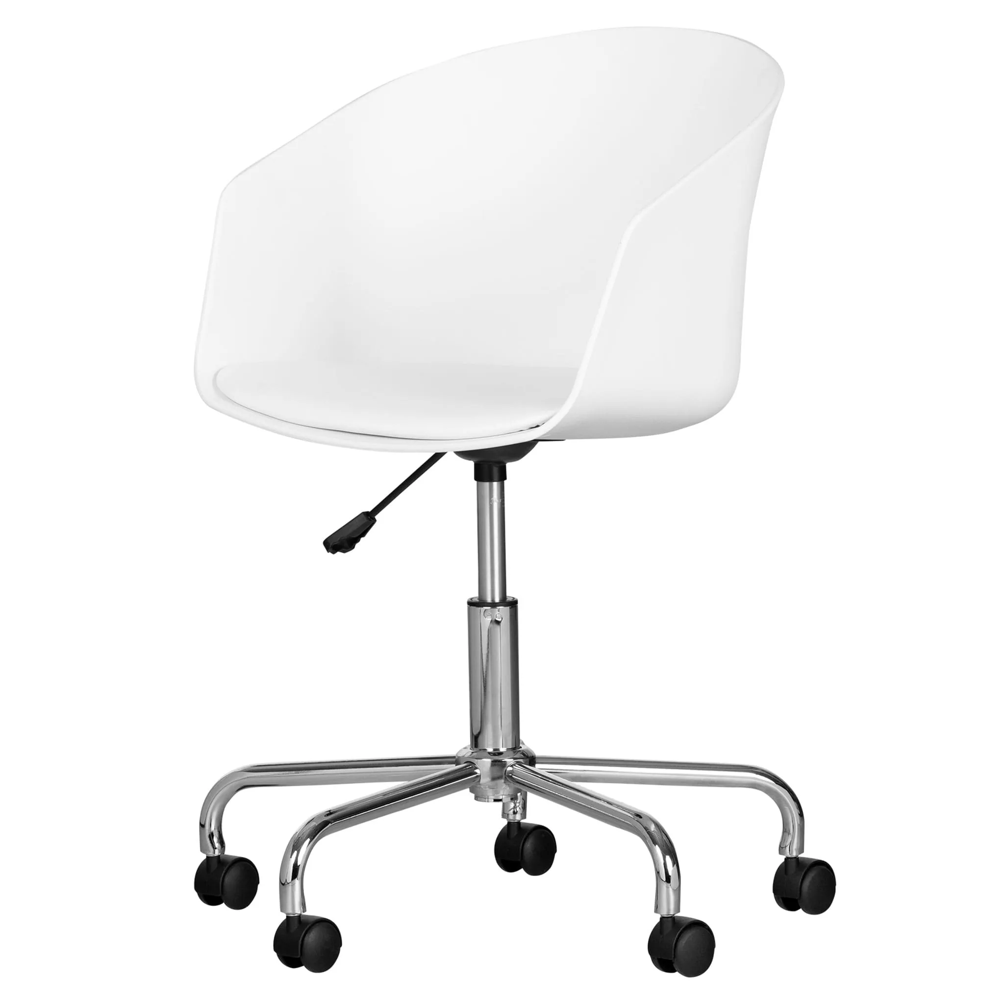 South Shore Chaise Pivotante - Flam Blanc et Chrome