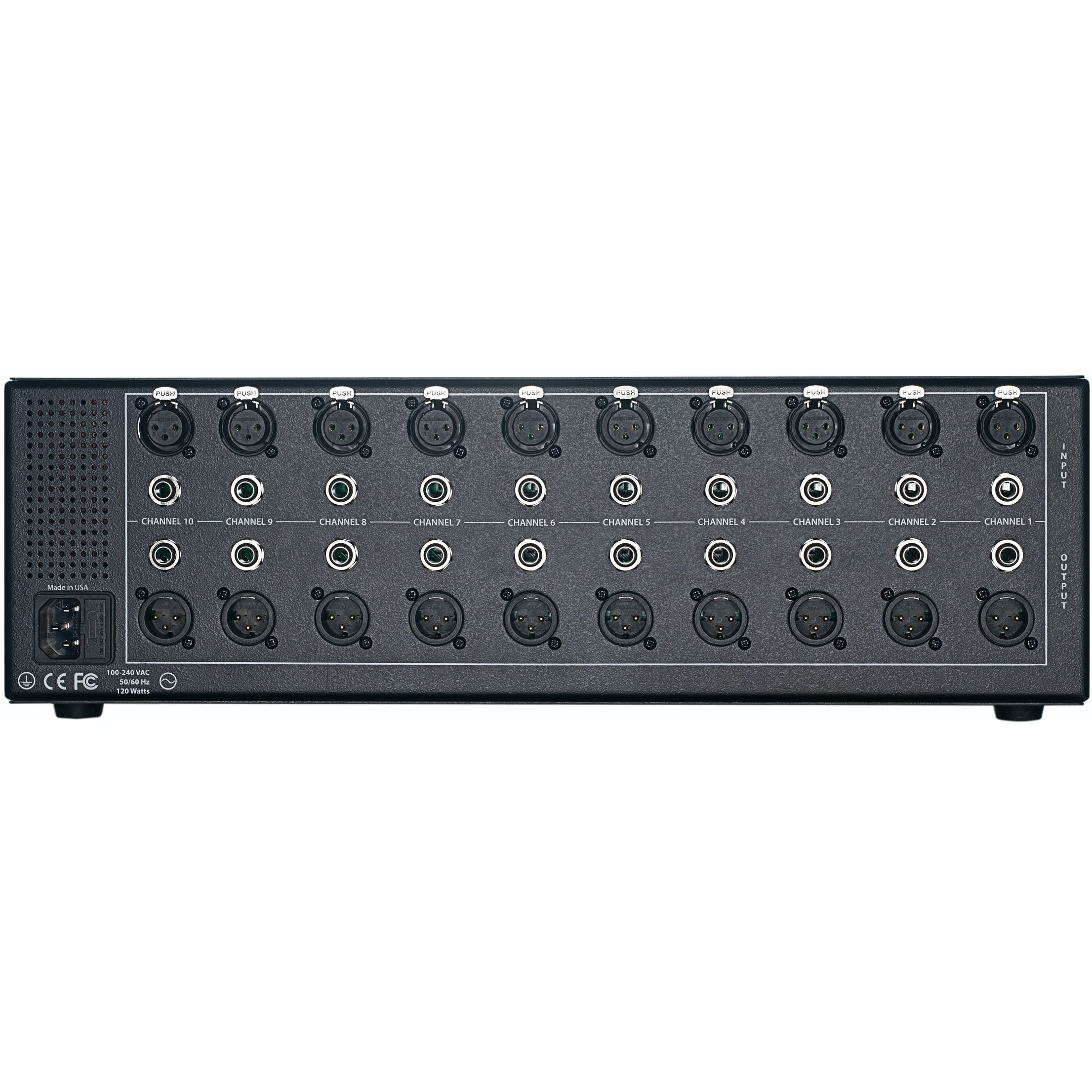 Rupert Neve R10 19 inch rack voor 500 serie modules