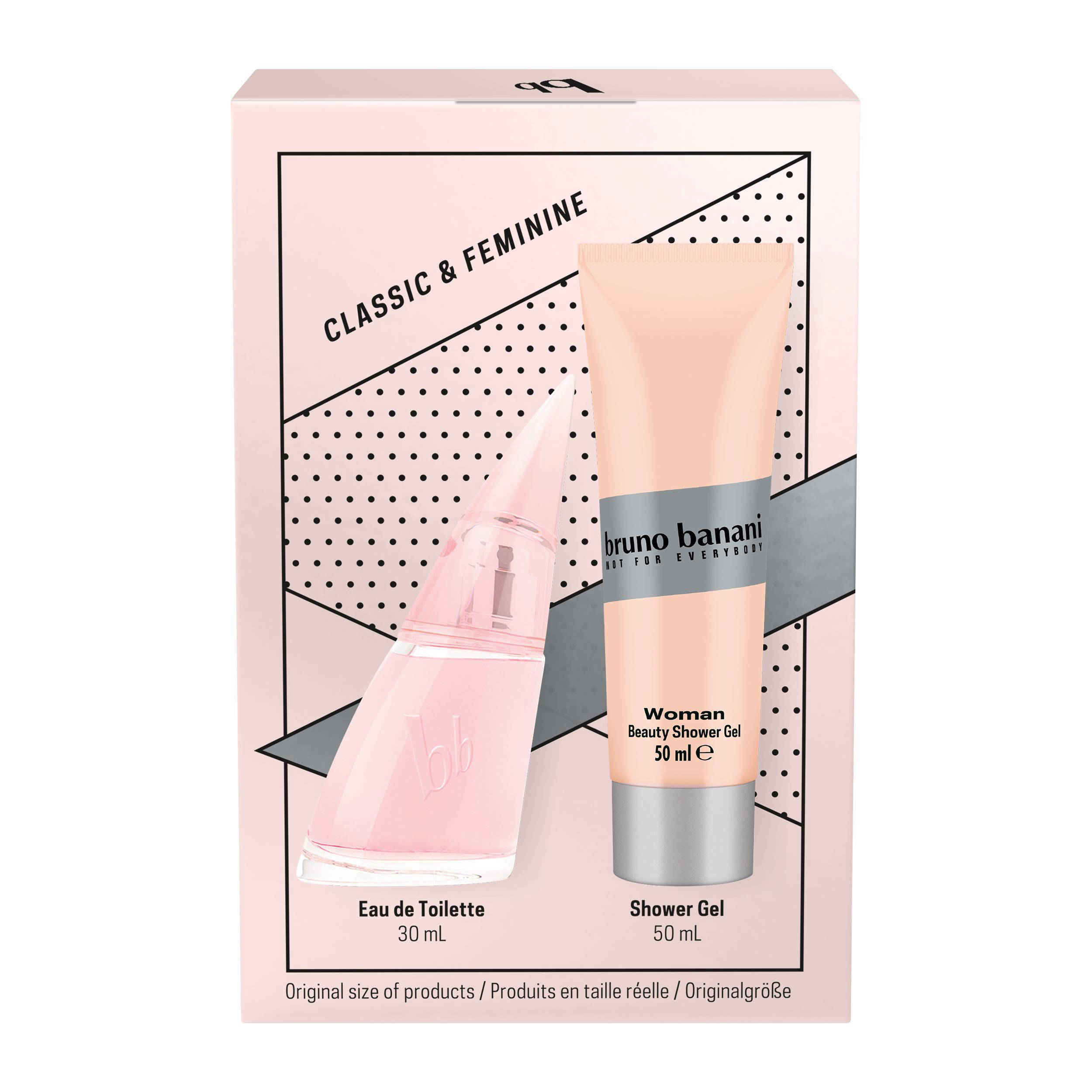 Bruno Banani WOMAN geschenkset eau de toilette 30 ml + douchegel 50 ml