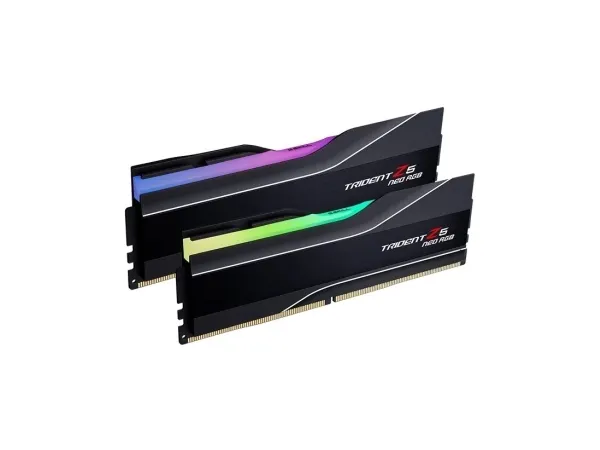 G.Skill Trident Z5 Neo RGB - DDR5 - sæt - 64 GB: 2 x 32 GB - DIMM 288-PIN - 6000 MT/s / PC5-48000 - CL30 - 1.4 V - ikke bufferet - ikke-ECC - mat sort