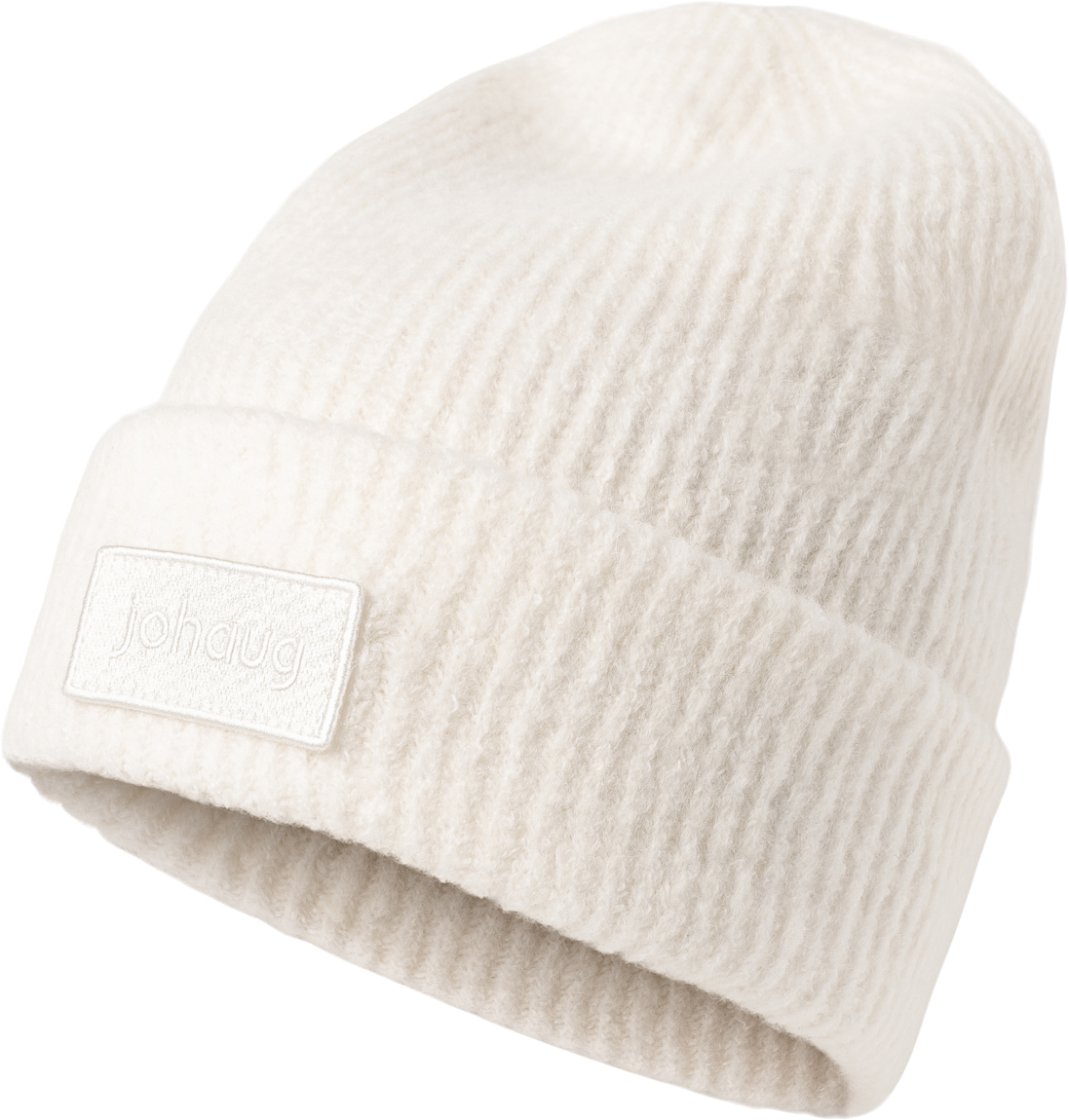 Softie Wool Rib Beanie Tofu White