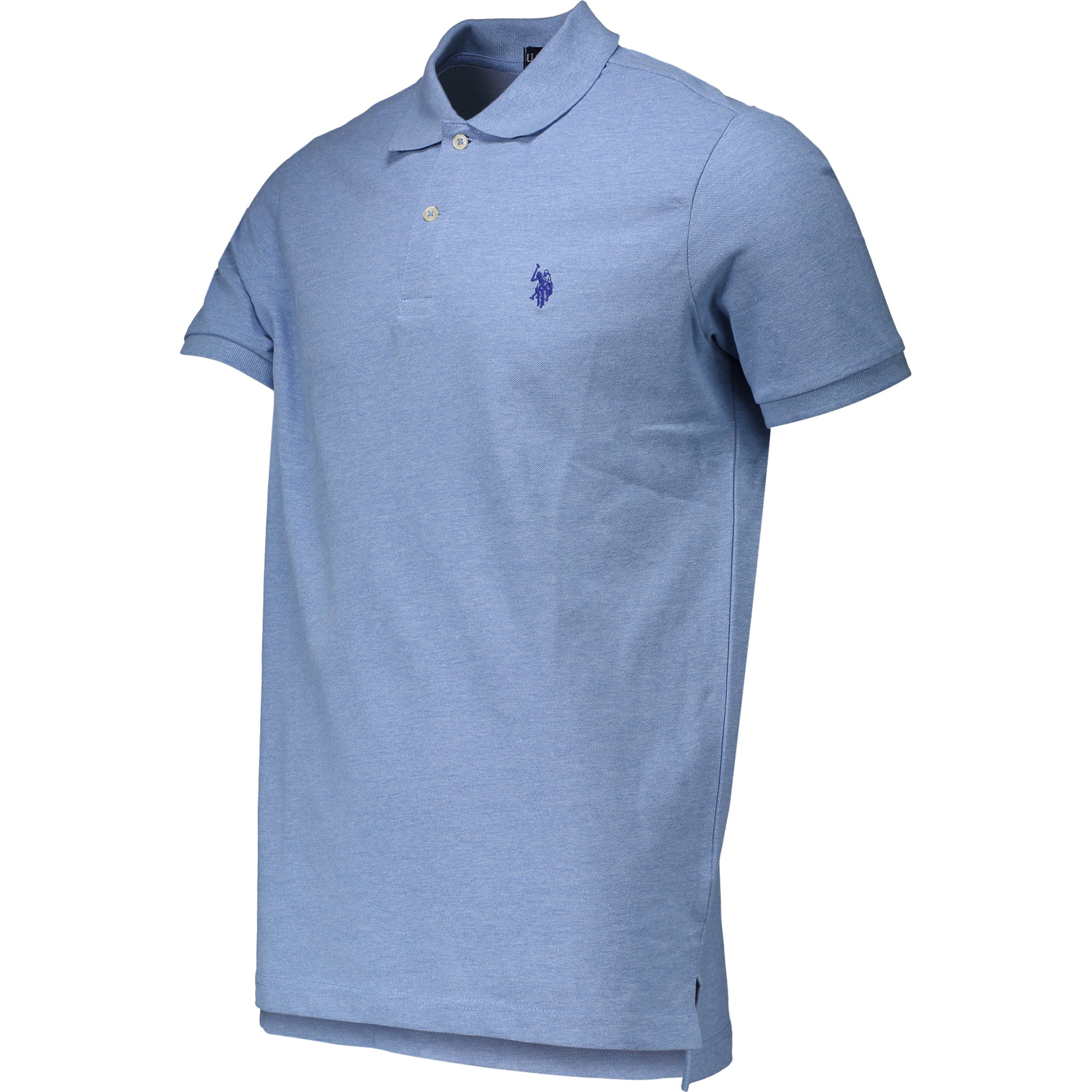 U.S. Polo Assn. Herren-Poloshirt uni Pique XL, hellblau