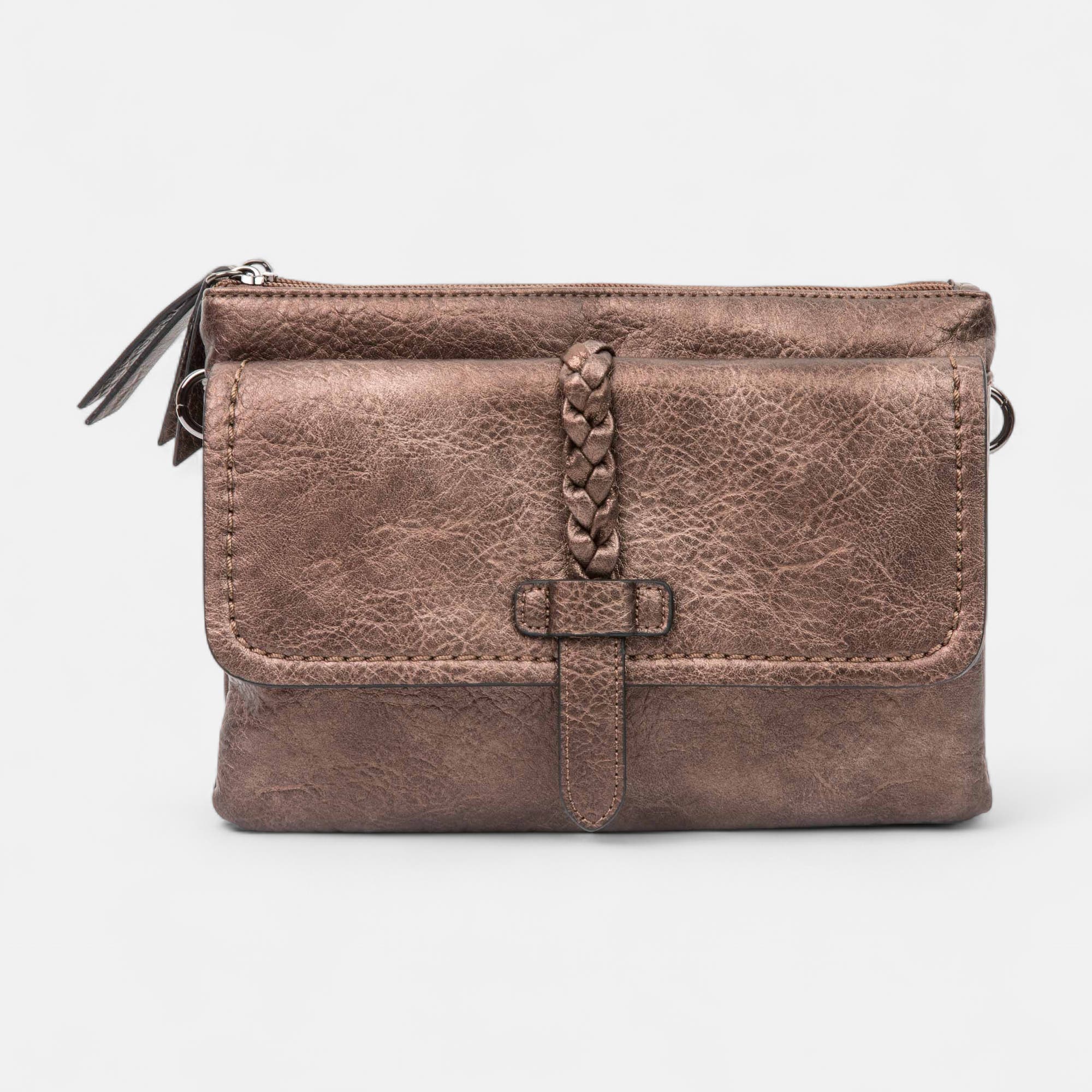 Sac bandoulière bronze