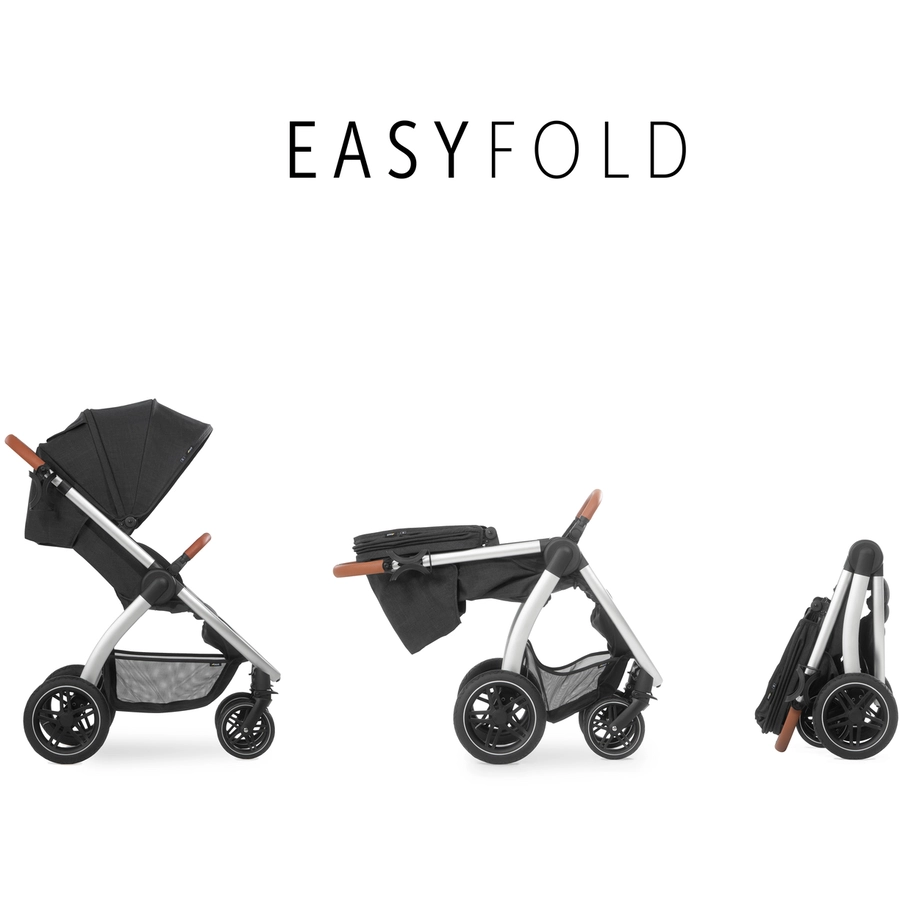 hauck Buggy Uptown Melange Black