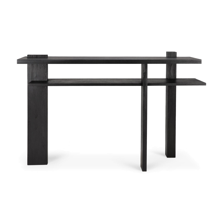 Ethnicraft Abstract sidetable teak zwart