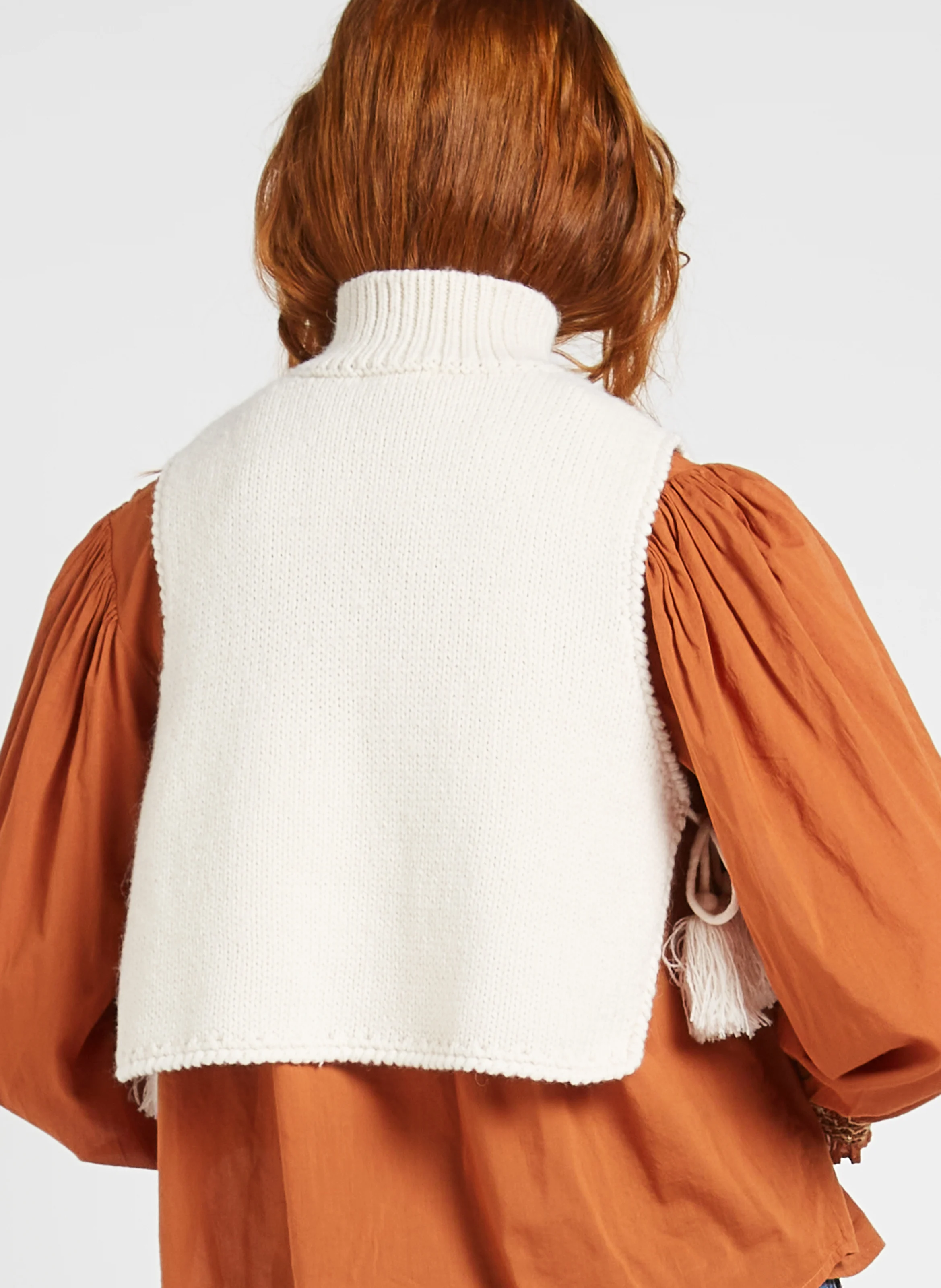 SOAN - Poncho col montant | Beige