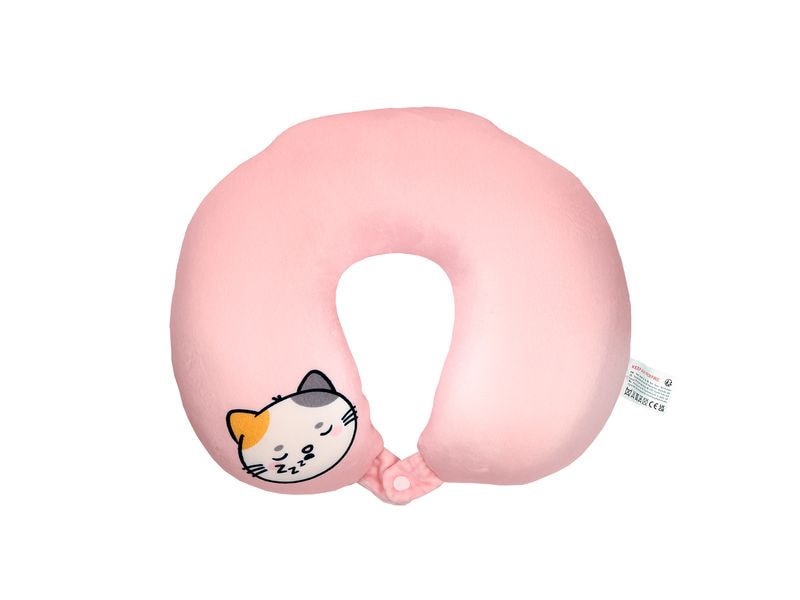 Sombo Reisekissen Plüsch 2 in 1 Katze Plüsch Memory Foam Reisekissen