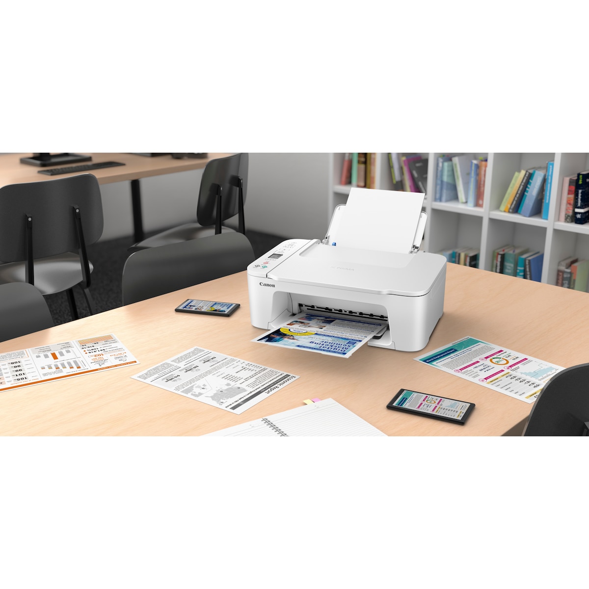 Canon Pixma TS3751i multifunksjonsskriver (hvit)