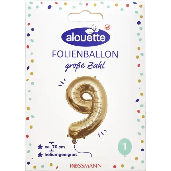 ALOUETTE Folienzahlen 70cm 3-9 messing