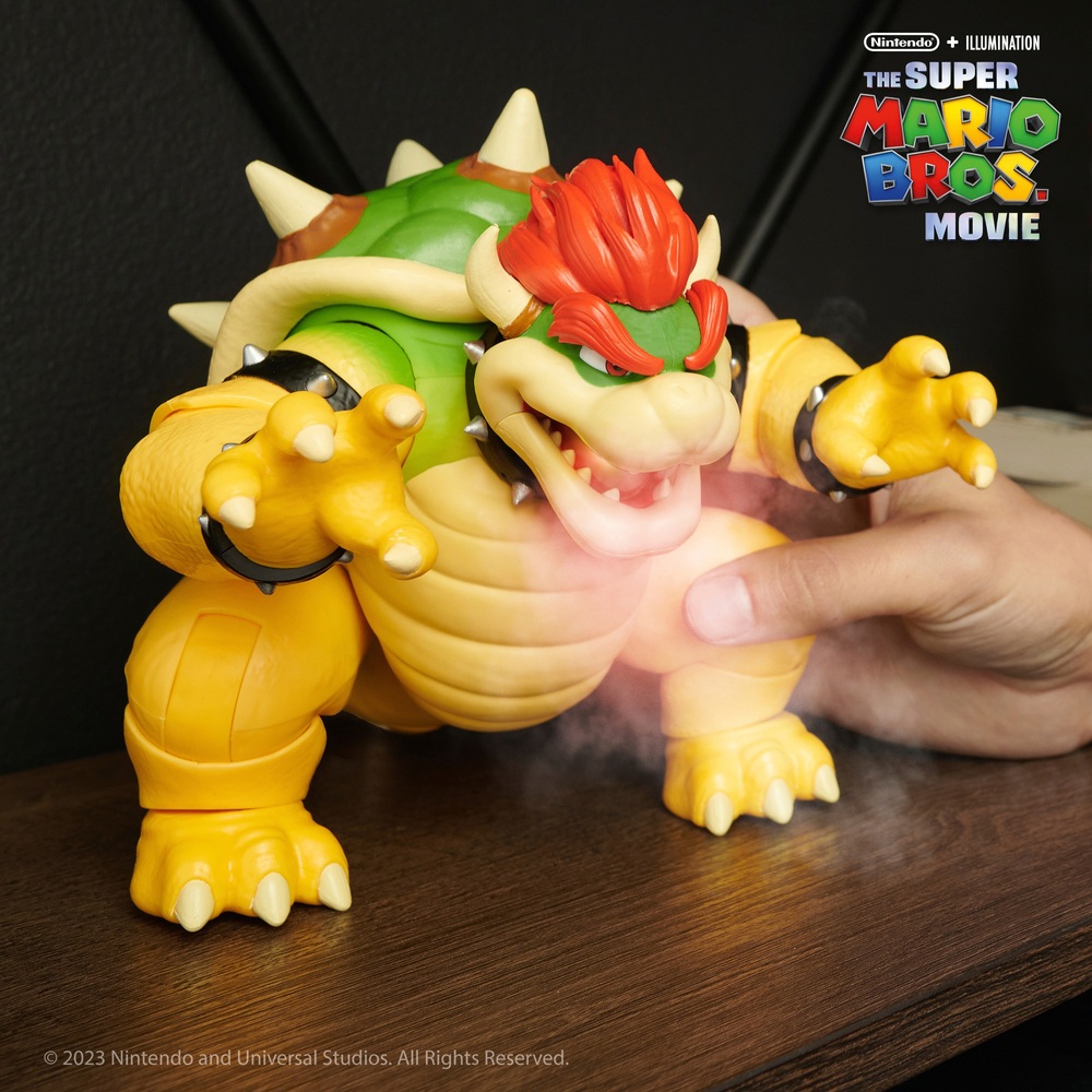 Die Super Mario Bros. Film Bowser 18cm feuerspeiende Figur
