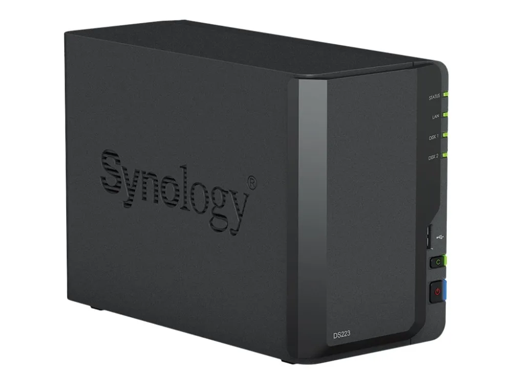 Synology Disk Station DS223 - NAS-server - 2 bays - SATA 6Gb/s - RAID 0, 1, JBOD - RAM 2 GB - Gigabit Ethernet - iSCSI support
