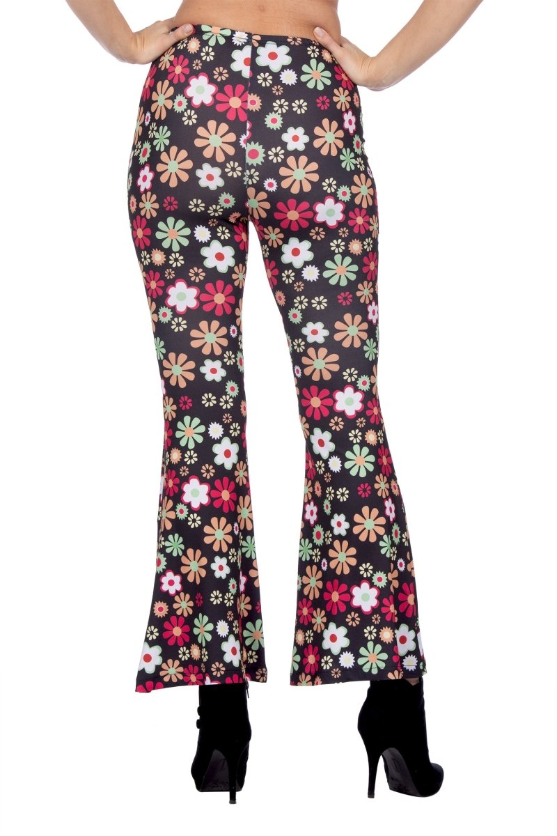Hippie 60S Broek Bloemen