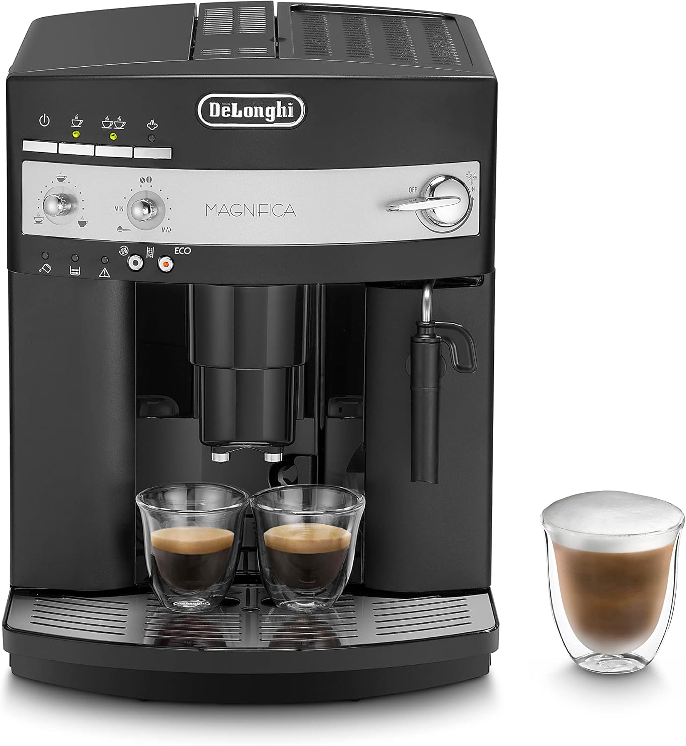 De'Longhi B ESAM 3000 Kaffeevollautomat, Edelstahl rostfrei, 1.8 liters, Schwarz