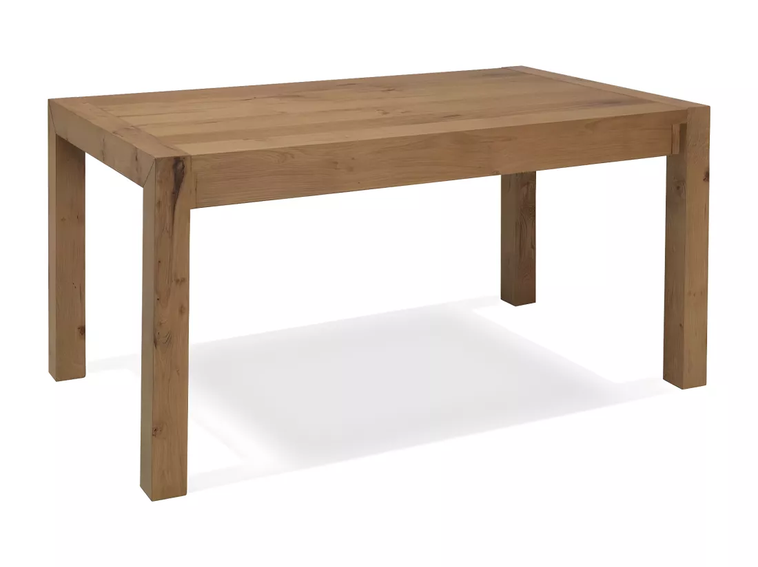 Nevada Table extensible (160/240 x 90 cm) en placage chêne brun
