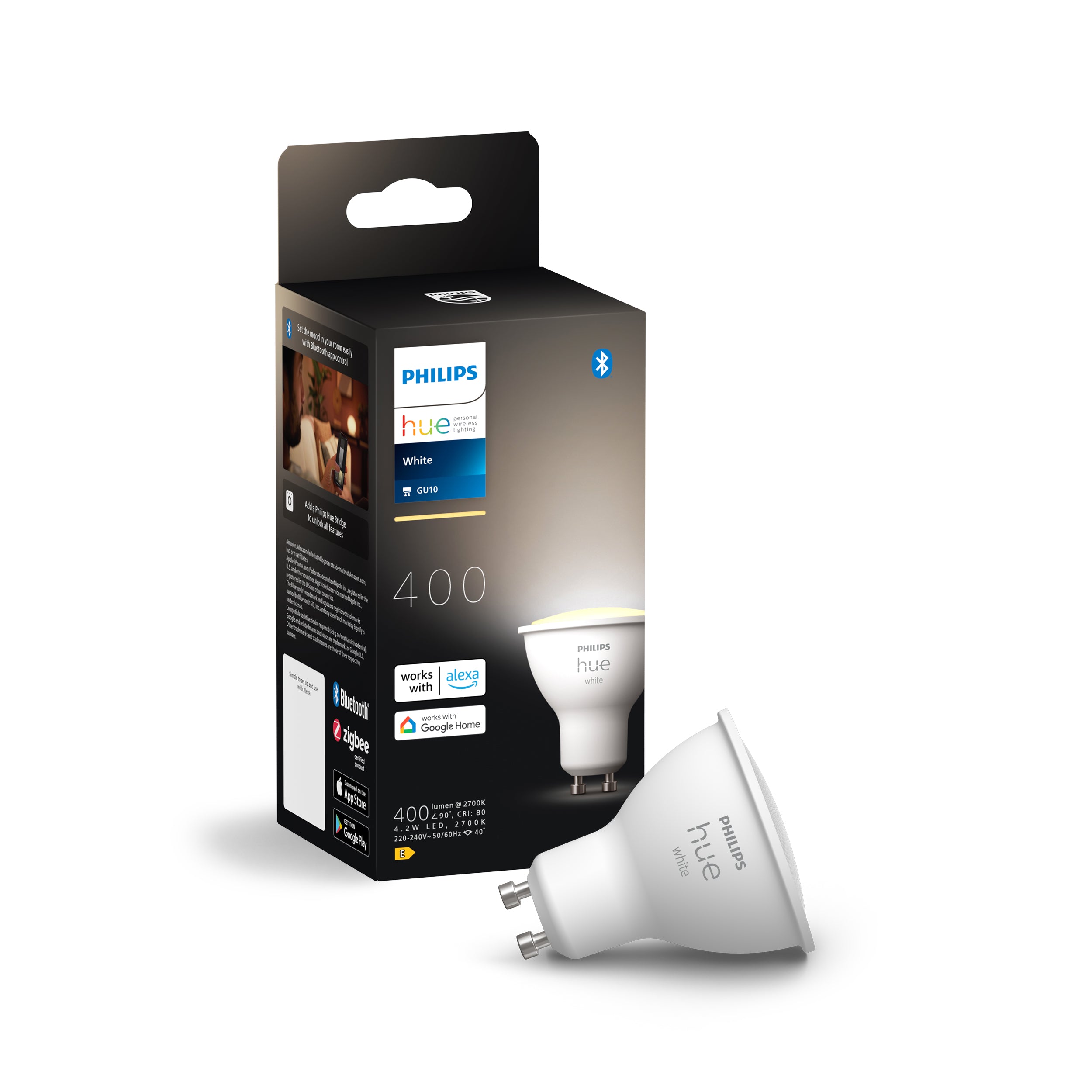 Philips Runner Opbouwspot met Hue White GU10 & Dimmer