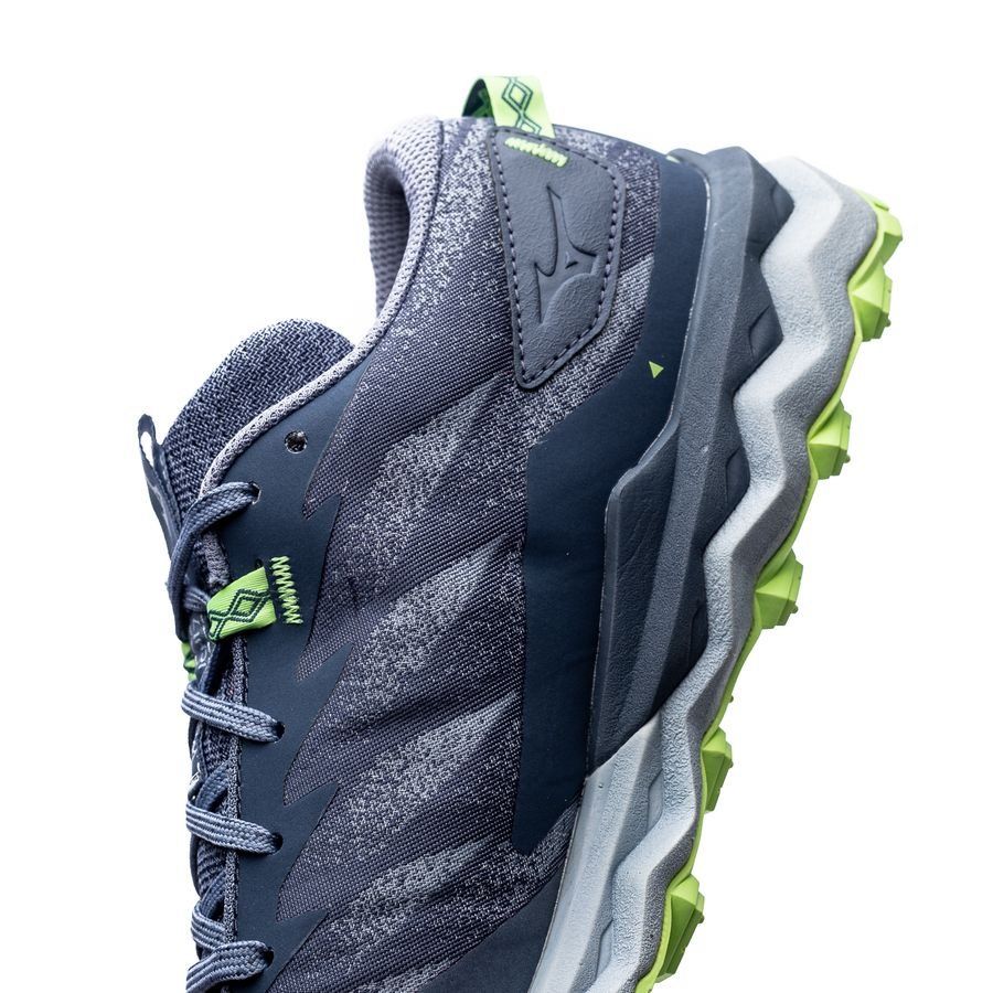 Mizuno Chaussures de Running Wave Daichi 7 - Bleu/Bleu/Vert Femme