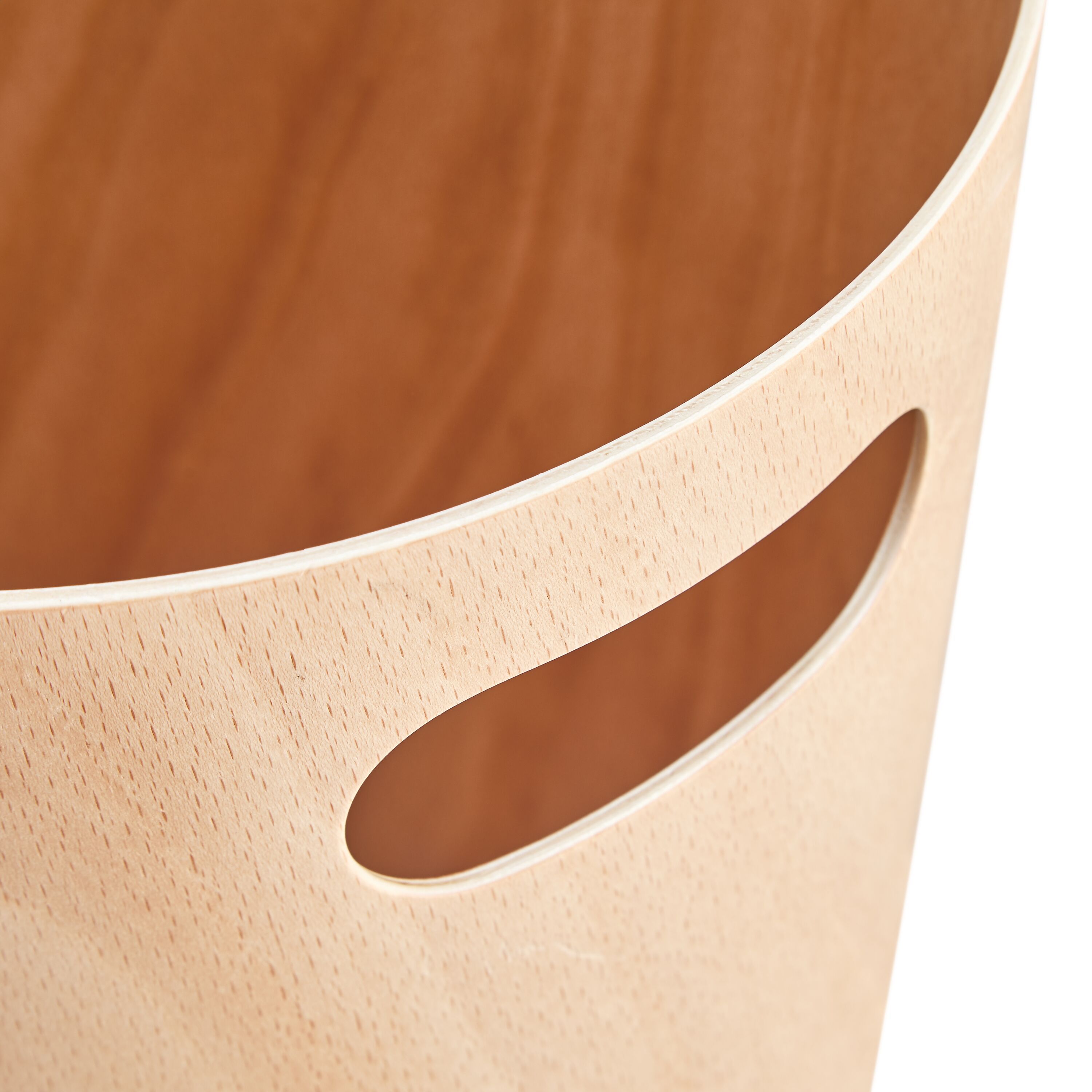 WOODROW Papierkorb - Natur / B: 28.0 cm x T: 23.0 cm x H: 28.0 cm