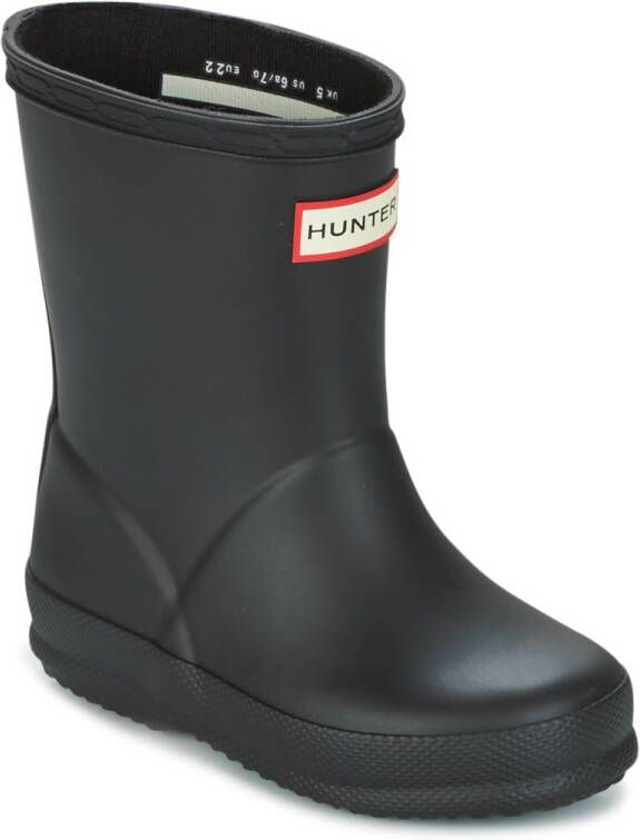 Hunter Zwarte Regenlaarzen Kids First Classic