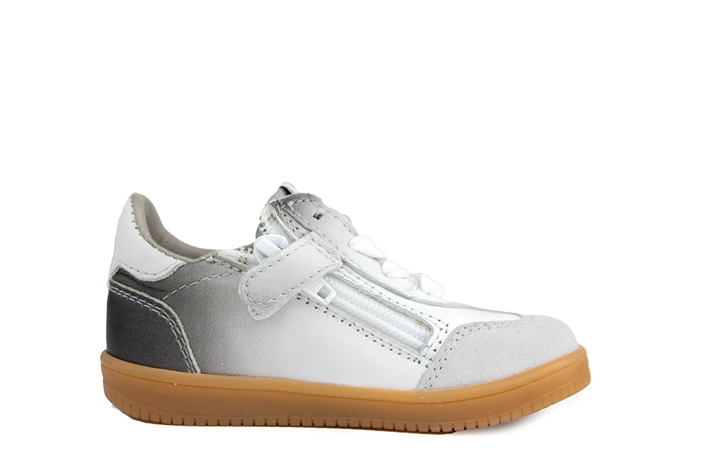 Pinocchio Sneaker Wit Grijs Combi
