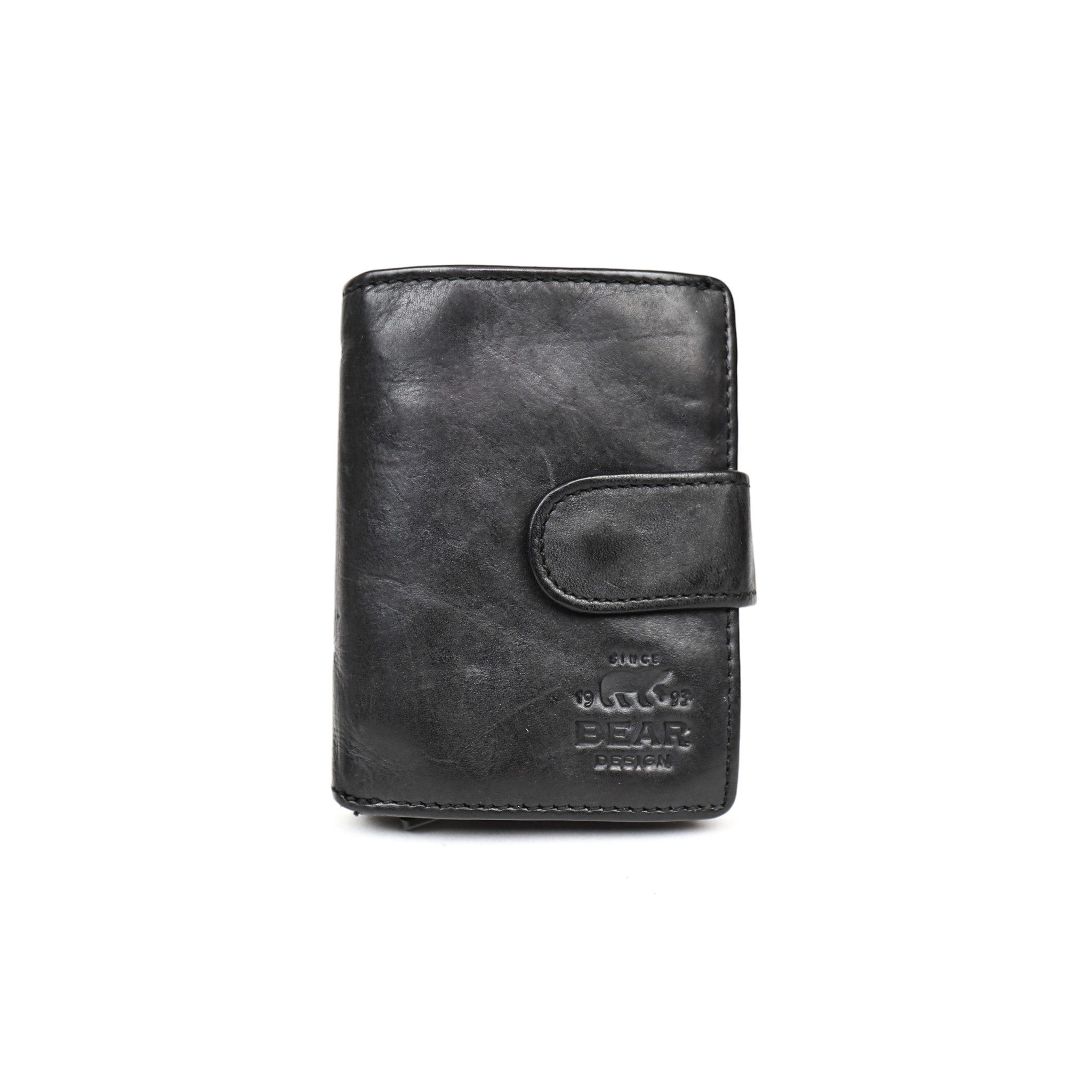 Bear Design Cow Lavato Wallet Cardprotector Bobby RFID Zwart CL15689