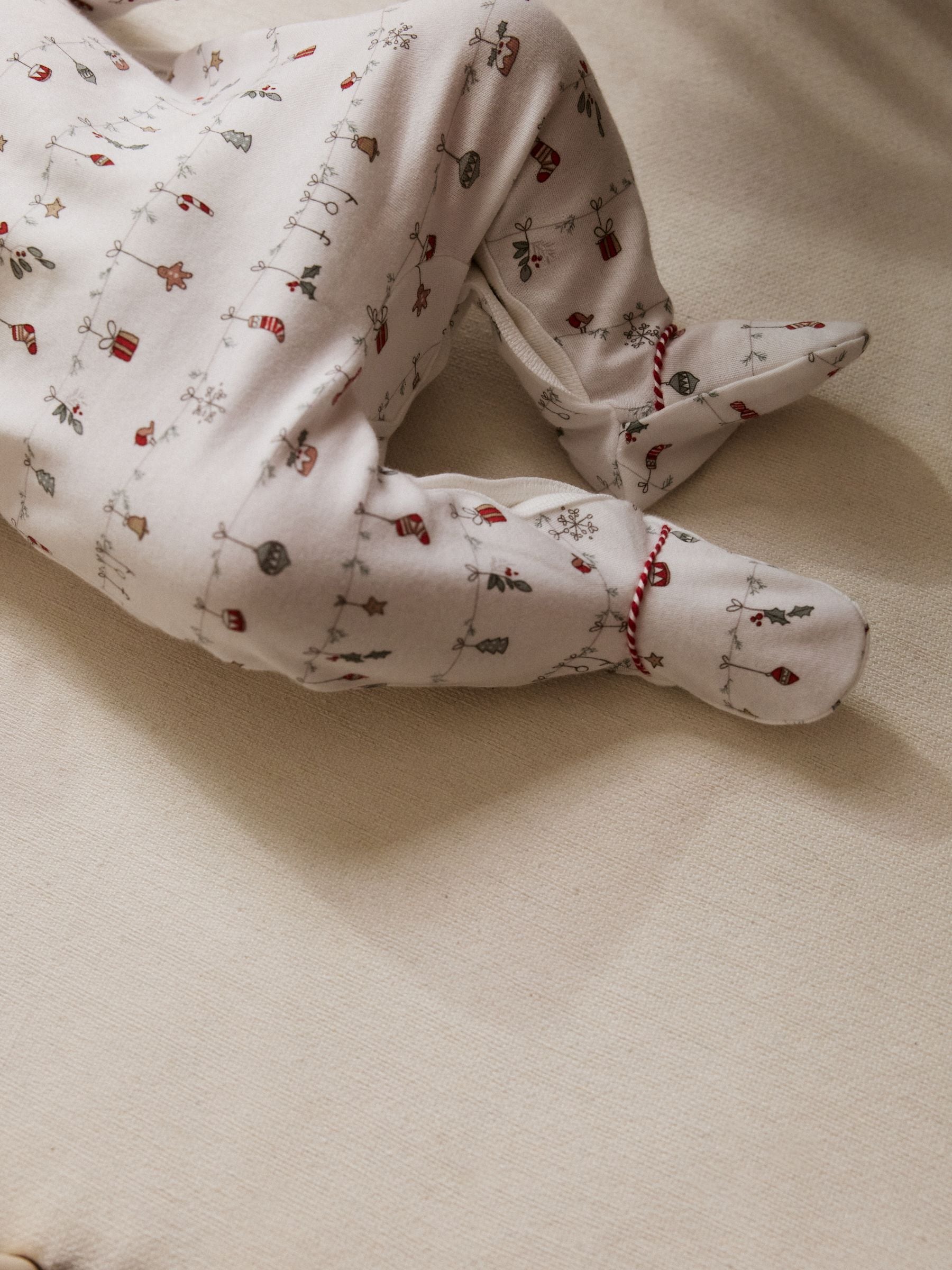 Wit - My First kerstbabypyjama (0-18mnd)