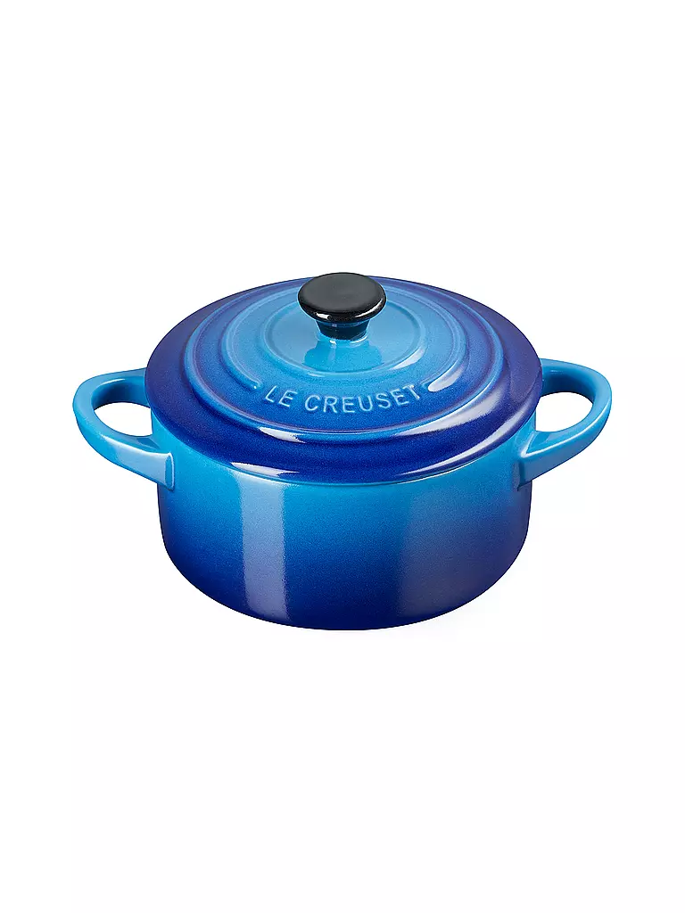 LE CREUSET Mini-Cocotte POTERIE 10cm/0,2L Azure blau