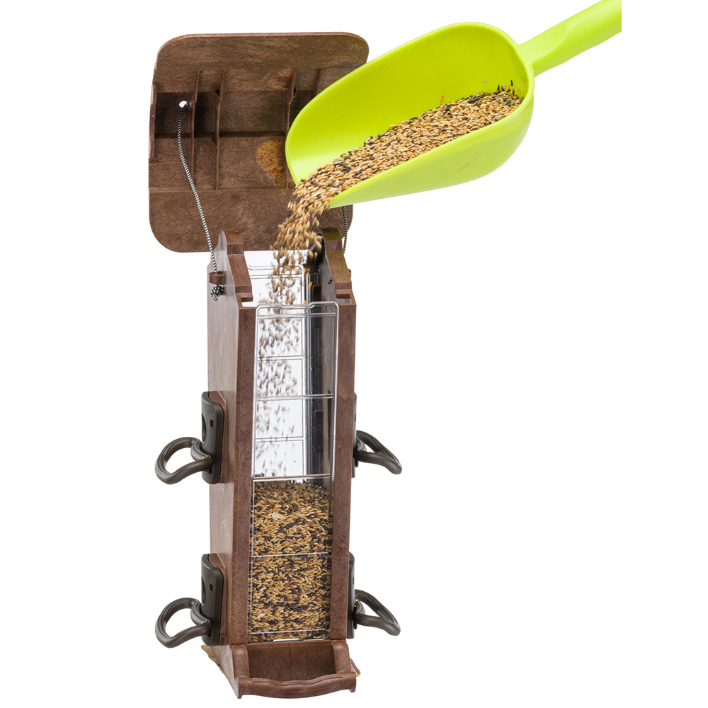 Mangeoire à silos pour oiseaux sauvages jok 21, mangeoire extérieure, adaptée à diverses graines