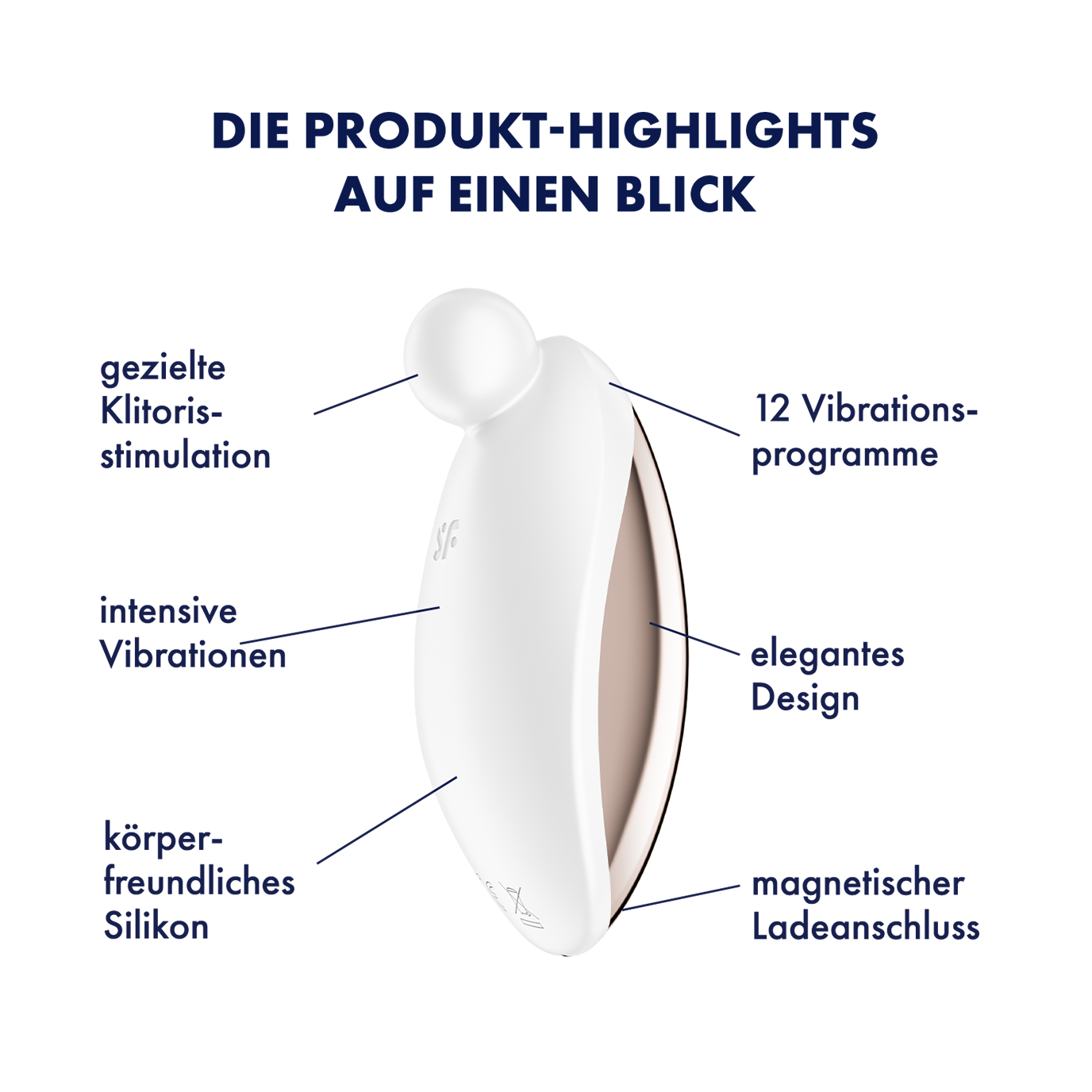 Spot On 2 Auflege Vibrator (4061504044316) - Weiss