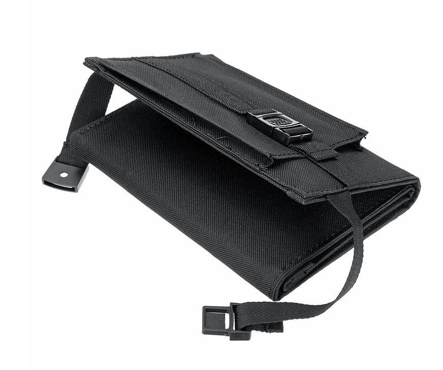 (20W) Faltbares Solar Panel Sonnenkollektor mit USB A Anschluss   Karabiner Haken - Schwarz