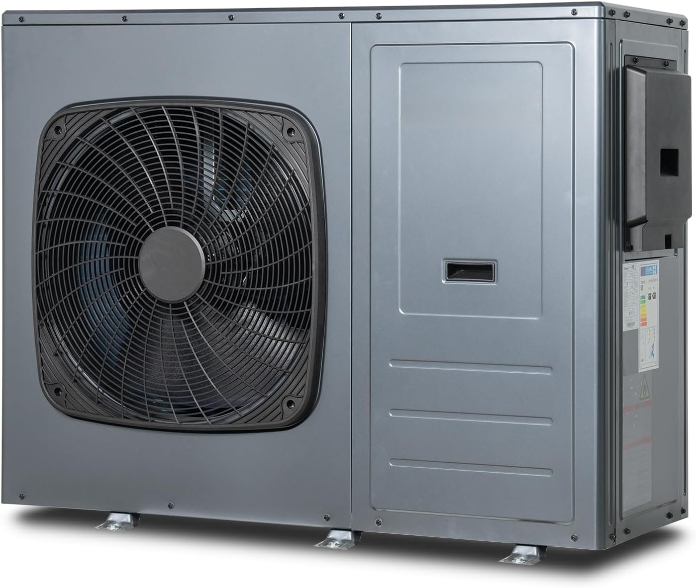 SMETA 10kW Monoblock Wärmepumpe - Luft Wärmepumpe Wasser, 3-in-1 Heizen Kühlen 75°C Warmwasser, R290, Intelligente Abtauung Frostschutz, Doppelventilatoren, WiFi, A+++, Einphasig & Förderfähig