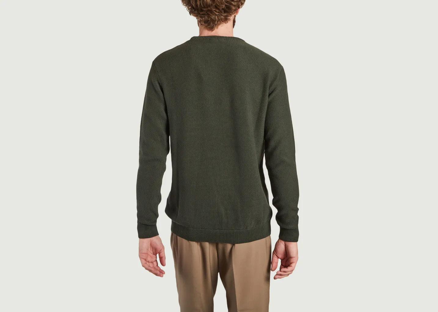 Pull siglé en coton bio KCA