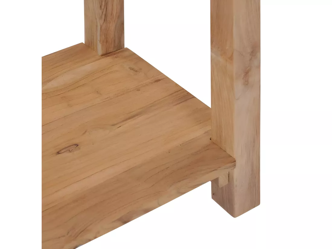 Table console 120 x 35 x 75 cm Bois de teck massif