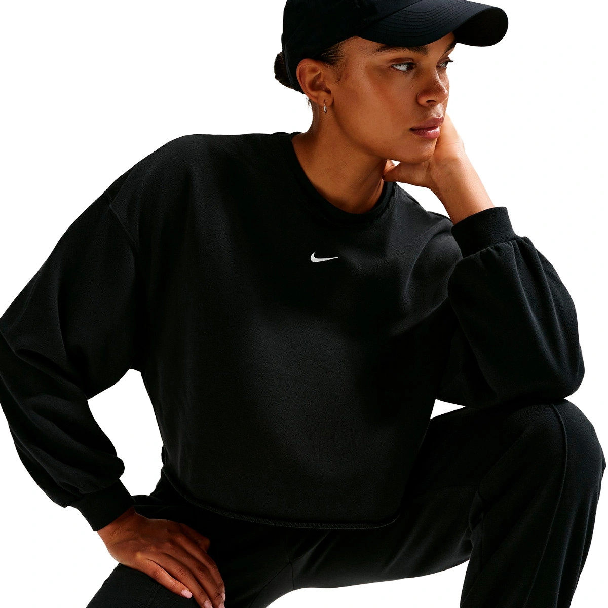 T-Shirt Nike Nschill Ft Crew Mulher