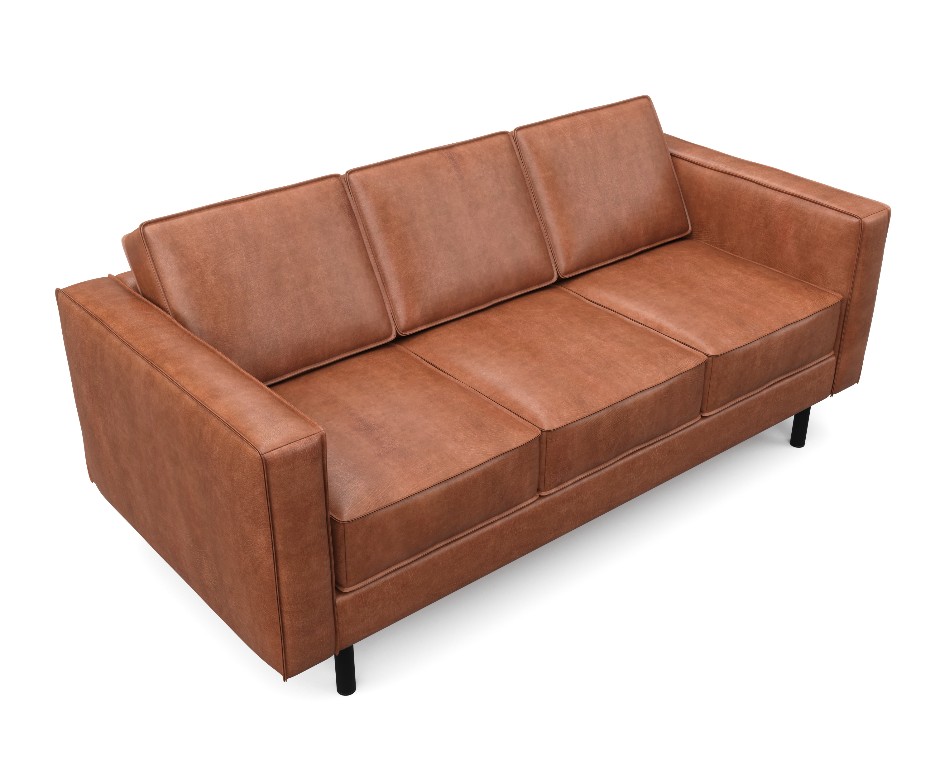 Bigsofa Leder DUKE 3-Sitzer braun
