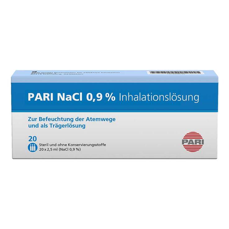 PARI NaCl Inhalationslösung Ampullen, 20X5 ml