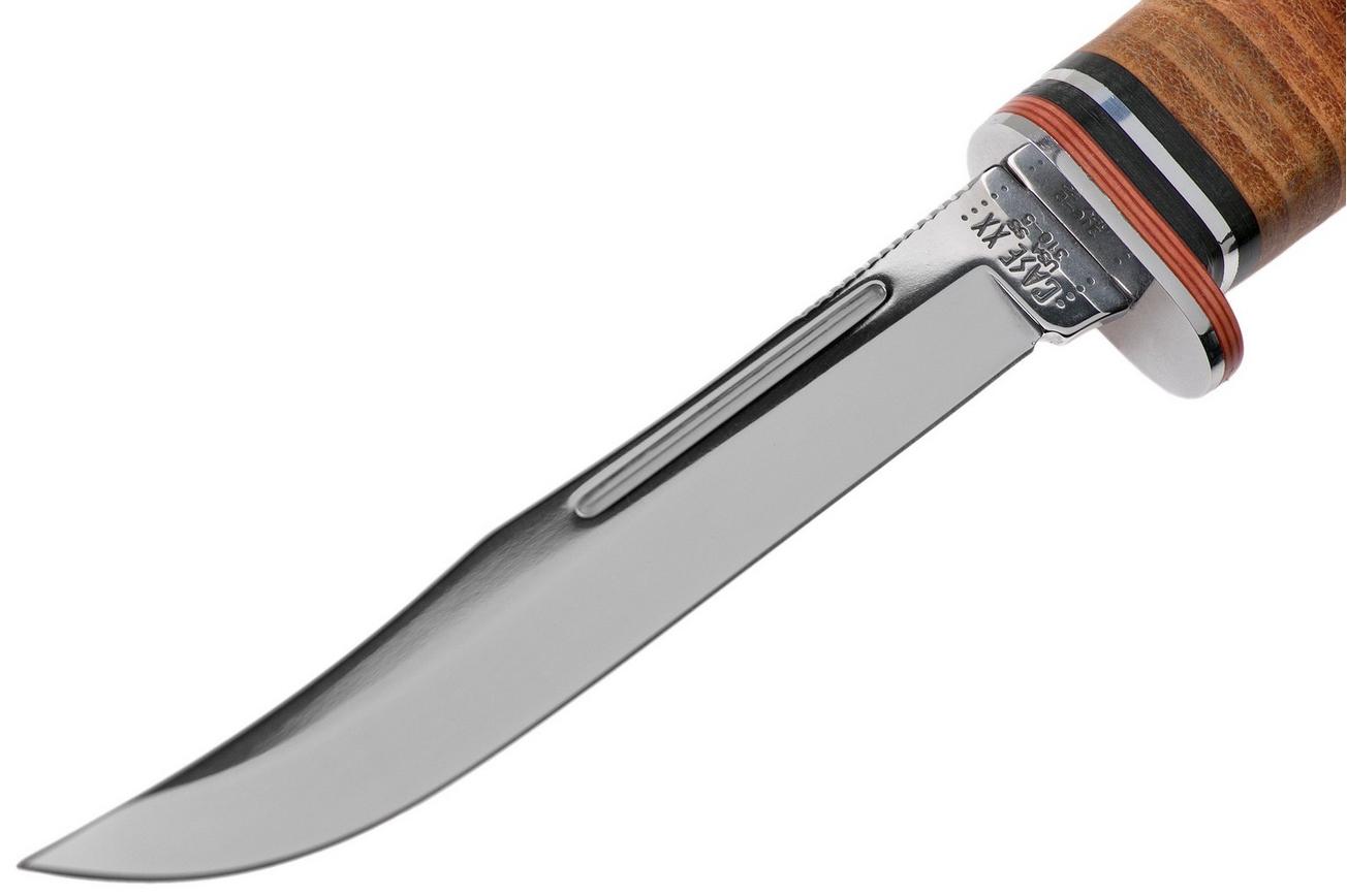 Case Knives Leather 5” Utility Hunter 316-5 SS 00381 jachtmes