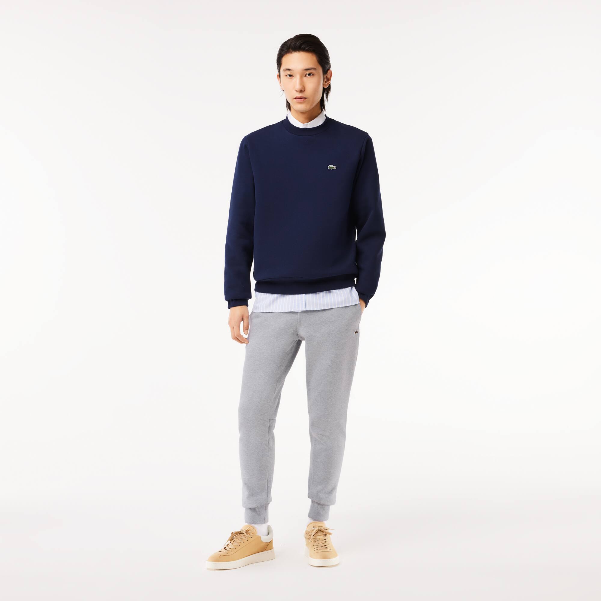 Herren LACOSTE Jogger Trainingshose aus Bio-Baumwollfleece Trainingshosen - Grau - Lacoste - Herren