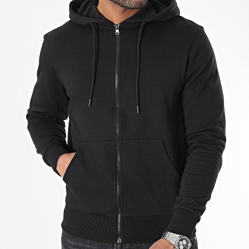 Sweat Zippé Capuche Noir