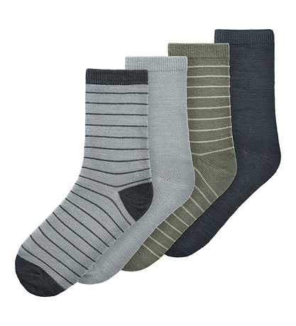 Name It Socken - Wolle - NkmWak - 4er-Pack - Glühbasilikum
