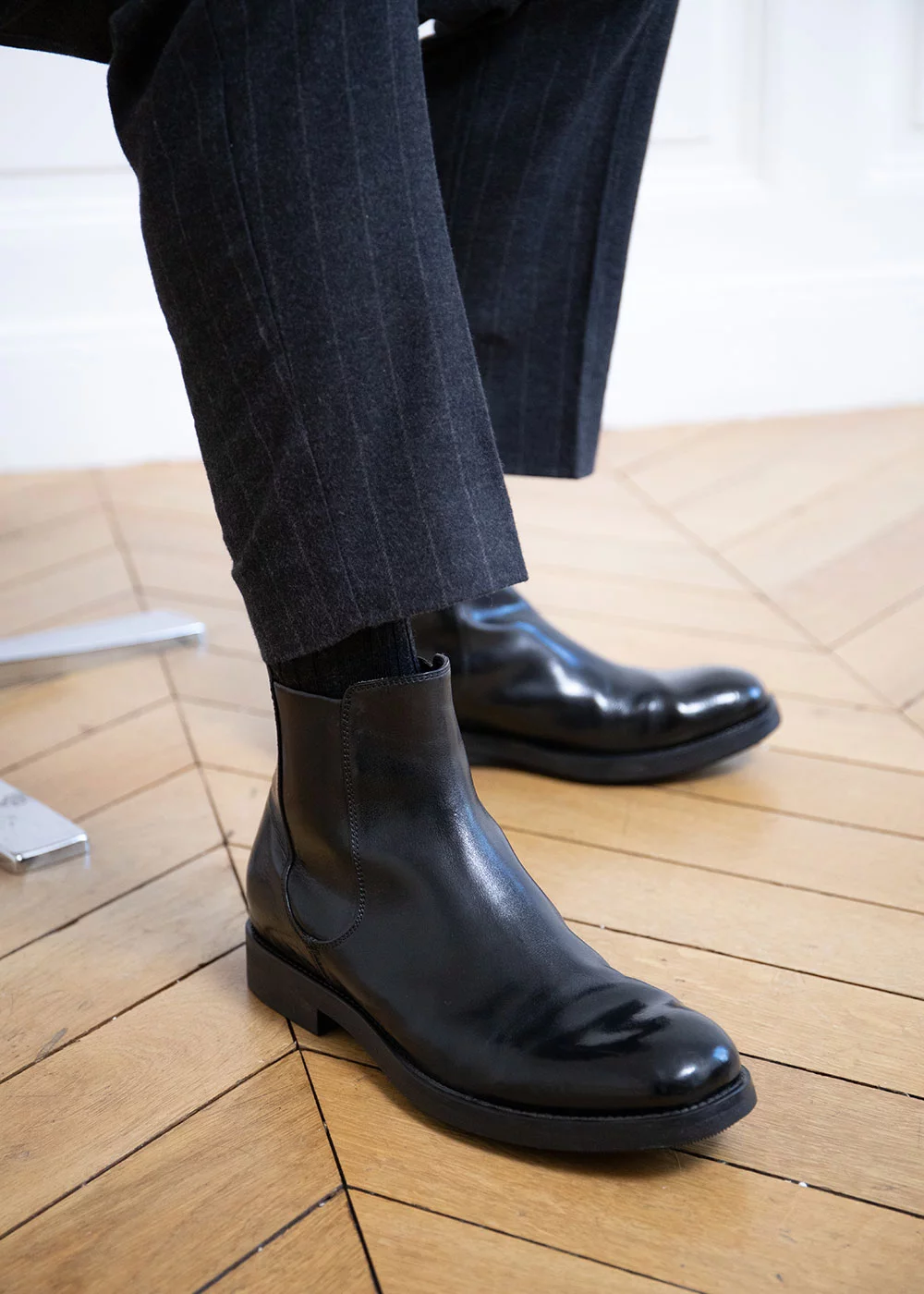 BOOTS ACADEMIA 016 BUFALO VIT NERO