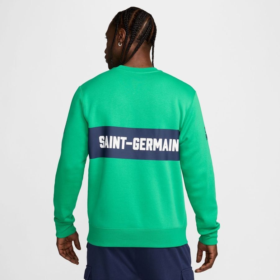 Paris Saint-Germain Sweat NSW Club Crew GX Sport Essential - Vert/Blanc