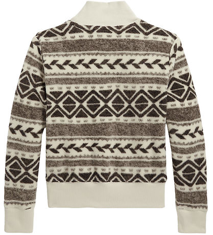 Polo Ralph Lauren Fleecepullover - Holiday - Creme/Braun m. Must