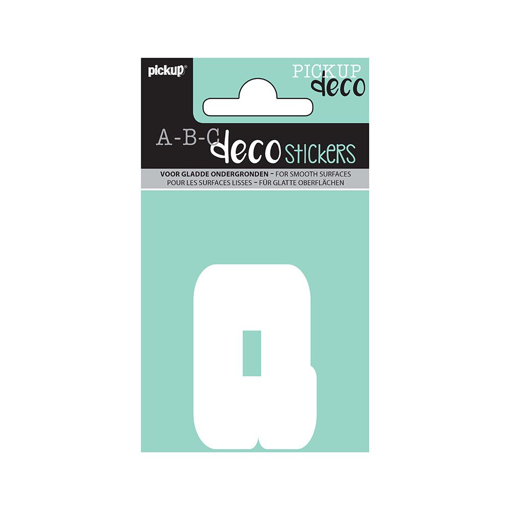 BOKSTAVER PICKUP Q ABC DECO ANNA 60 MM Q HVIT