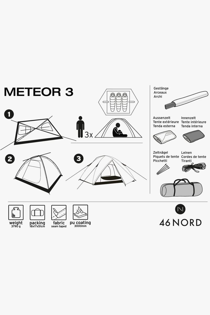 46 NORD Meteor 3 Zelt