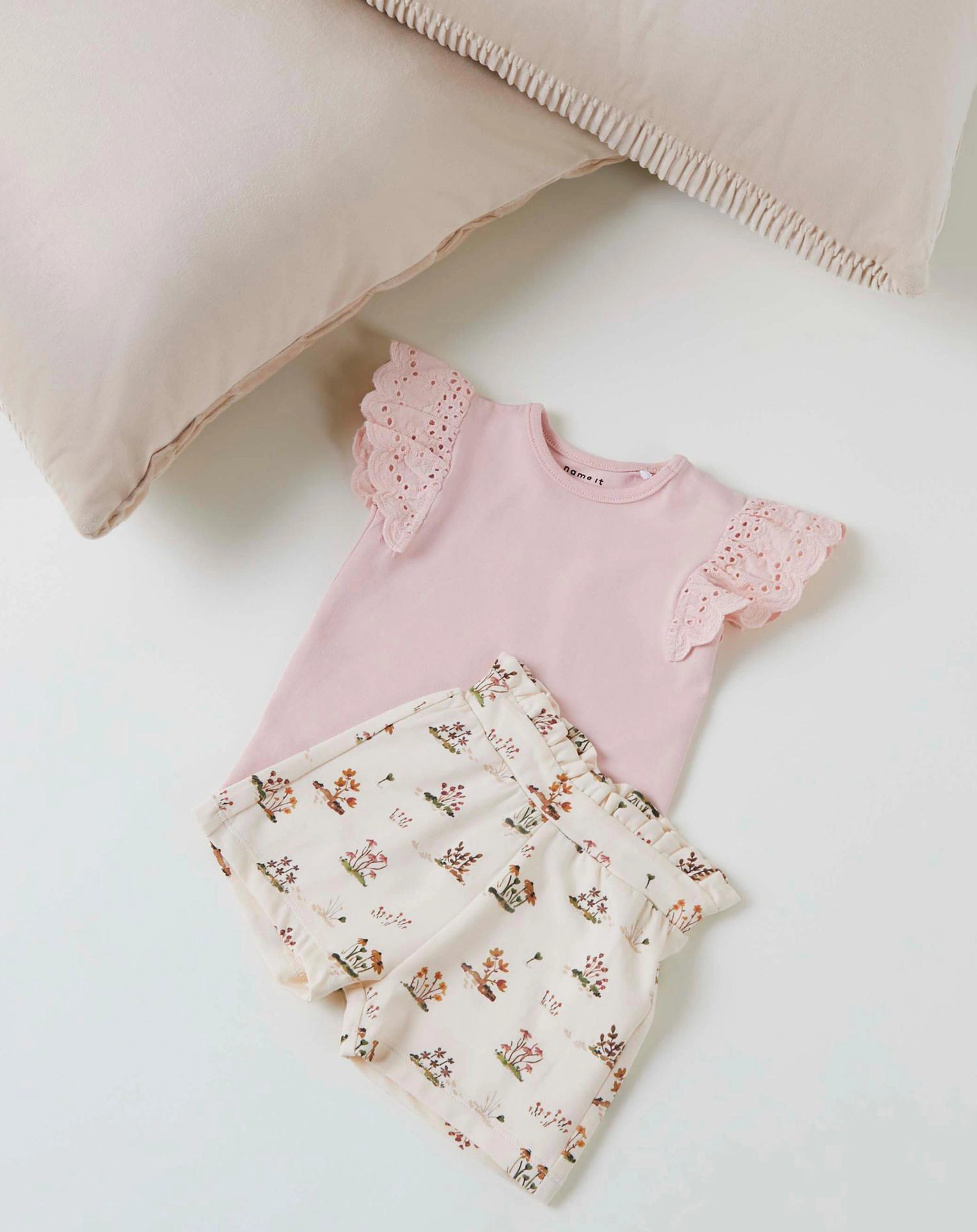 Jersey-Shorts NBFDANNA in buttercream