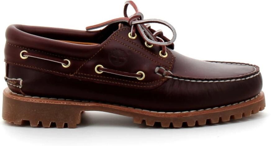 Timberland Bordeaux Veterschoenen Authentics 3 Eye Classic Lug