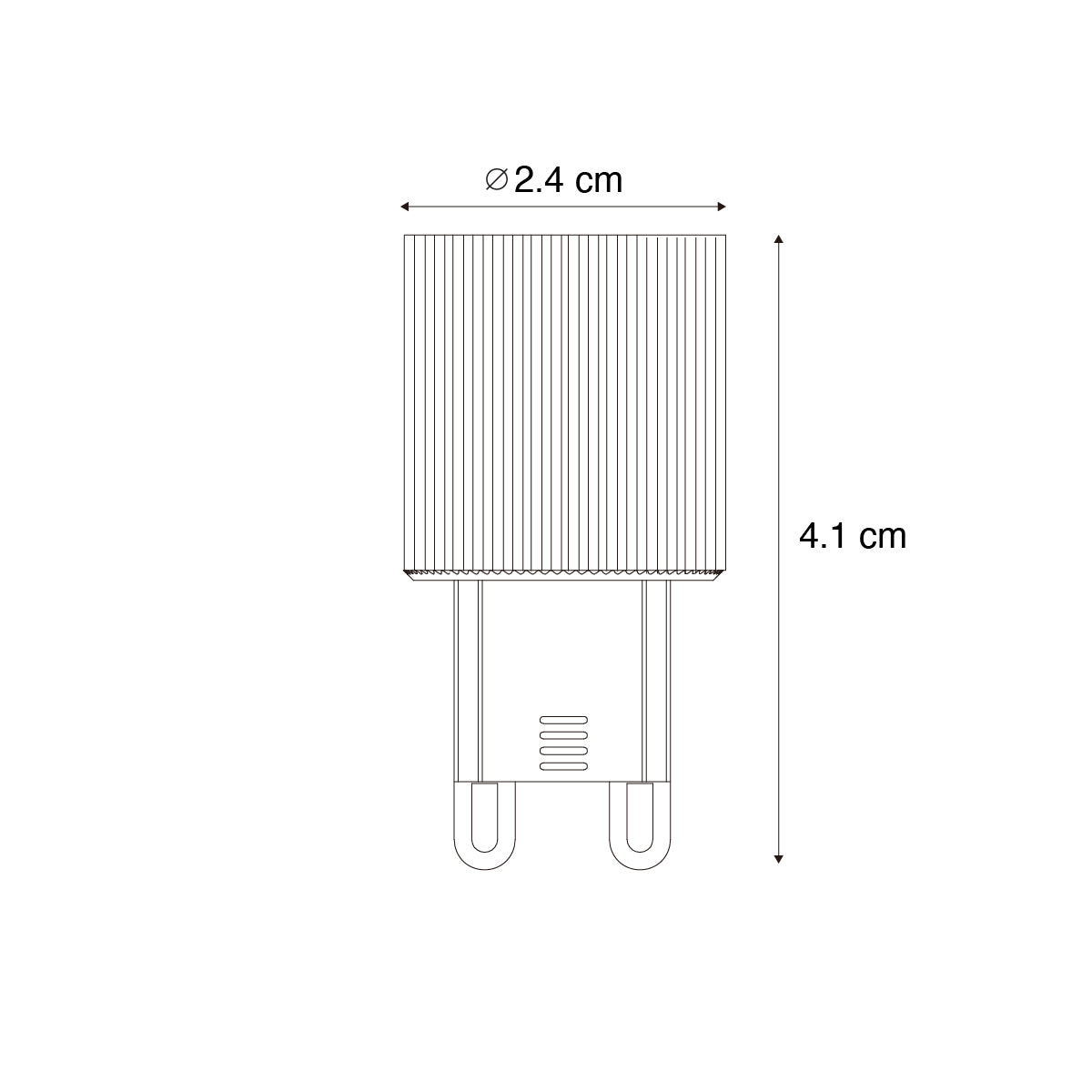 LUEDD G9 24mm LED lamp 3W 300 lm 2700K
