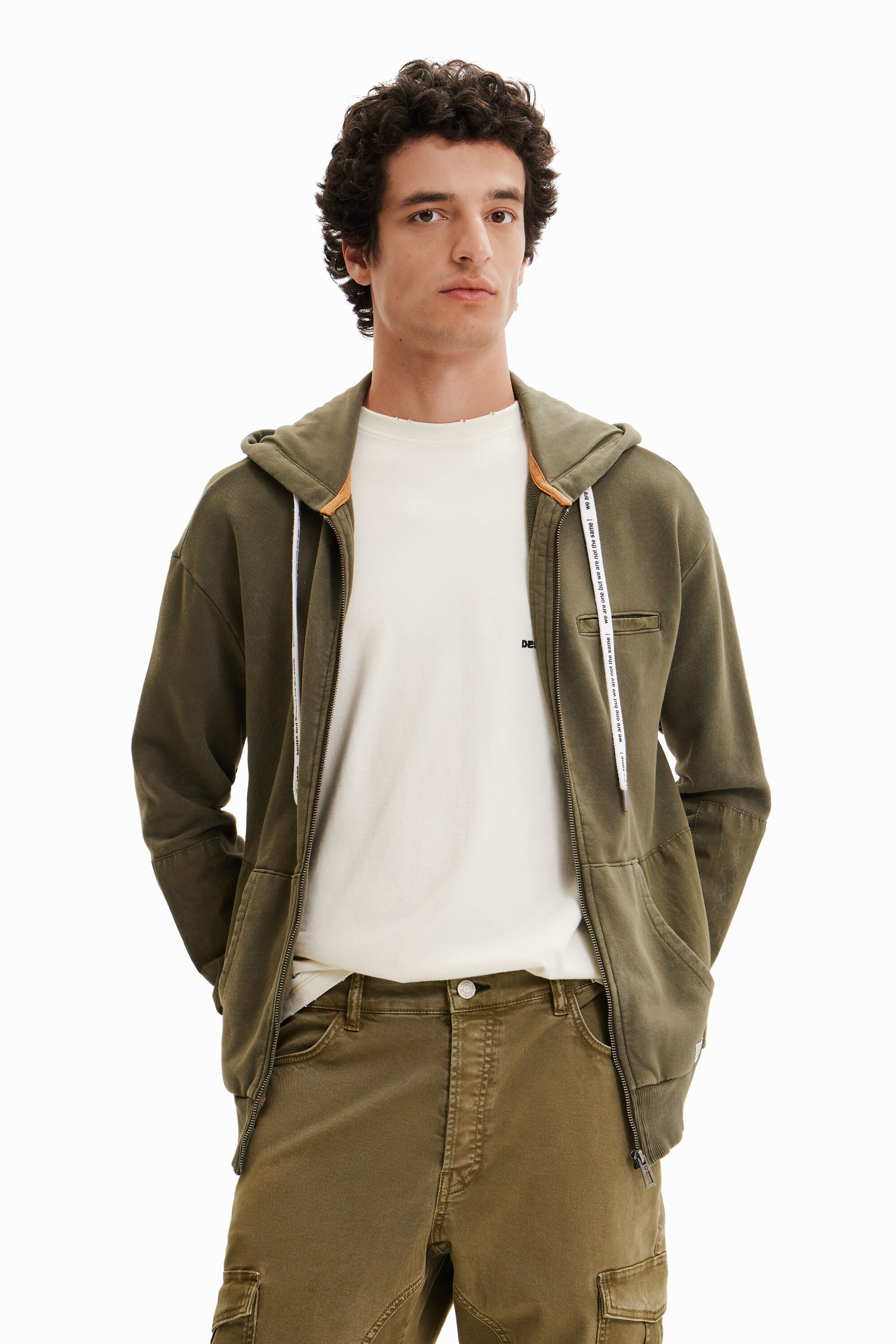 Sweat-shirt capuche fermeture Éclair