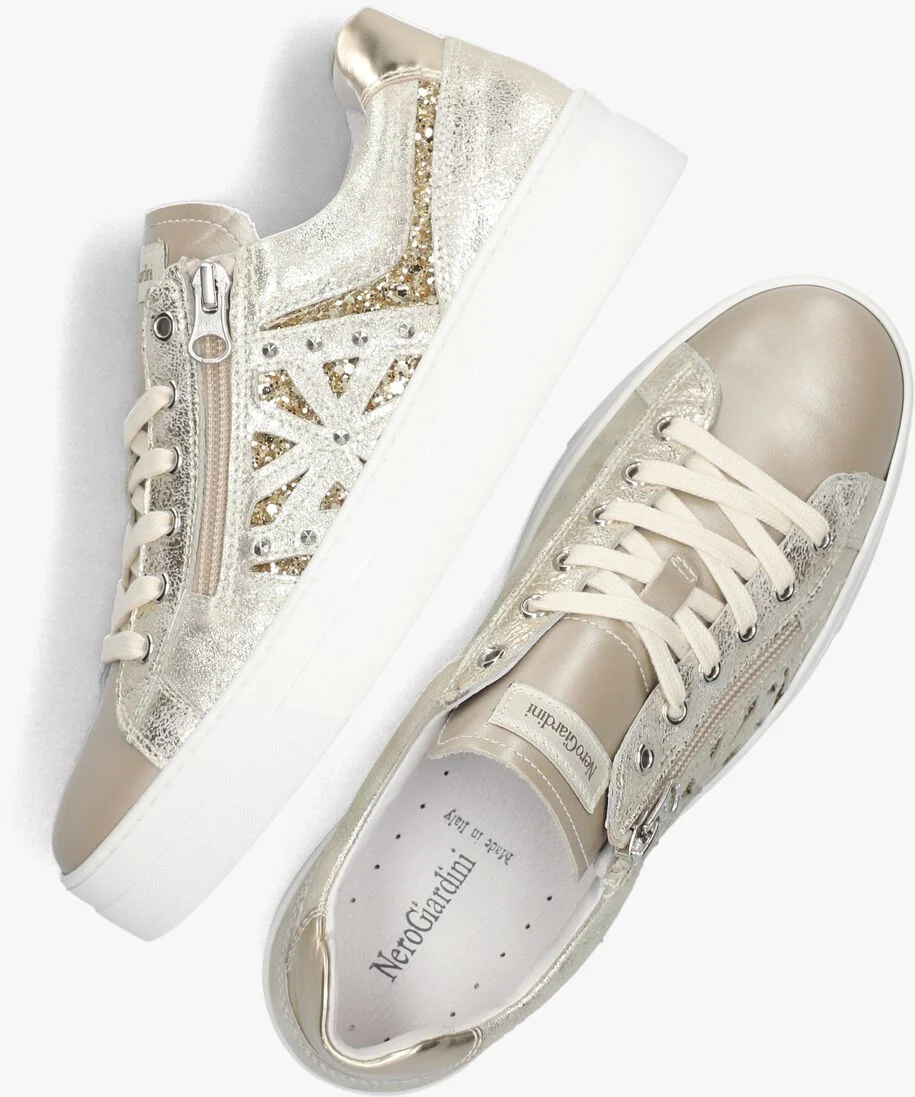 NERO GIARDINI gouden nero giardini lage sneakers 409930